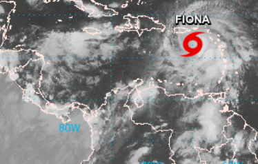 Huracán Fiona deja a Puerto Rico sin energía eléctrica