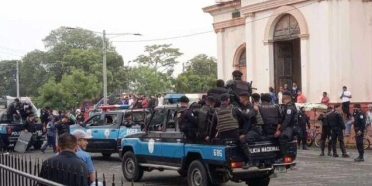 Policía sandinista impide celebrar fiestas patronales de San Jerónimo en Masaya