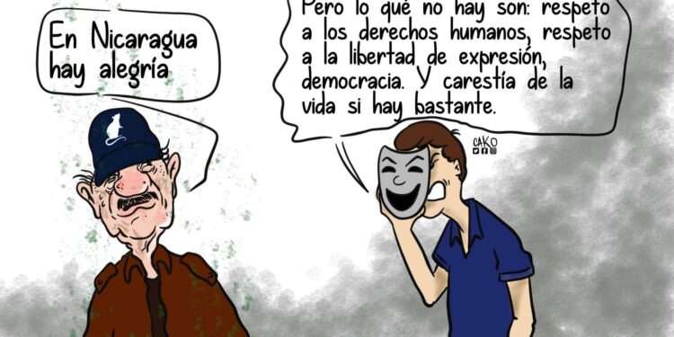 La Caricatura: La careta de la alegría. Por CaKo Nicaragua.
