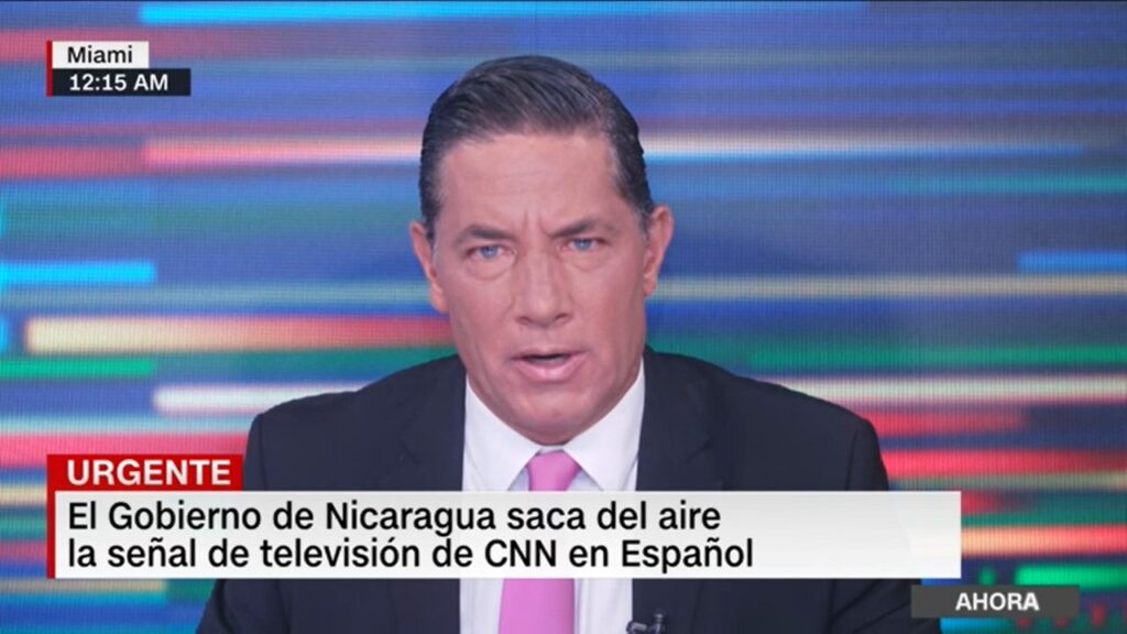 Régimen de Nicaragua saca del aire la señal de CNN en Español