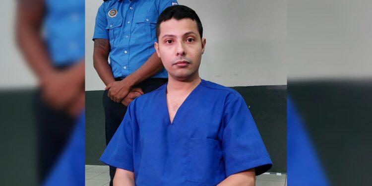 Yader Parajón está irreconocible tras un año como preso político de Ortega. Foto: Artículo 66 / Gobierno