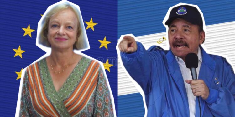 Embajadora de la UE junto a Daniel Ortega