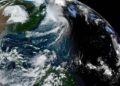 Imagen satelital cedida  por NOAA, en la que se registra la situación del clima en el Atlántico con el huracán Fiona. Foto: EFE / Artículo 66