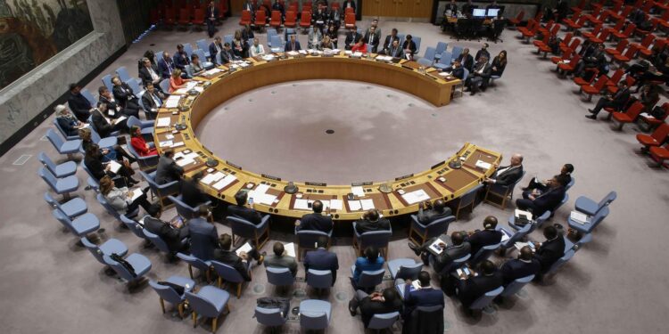 Vista general del pleno del Consejo de Seguridad de la ONU, en una fotografía de archivo. EFE