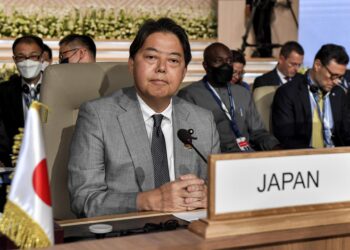 El ministro de Asuntos Exteriores de Japón, Yoshimasa Hayashi, durante la Conferencia Internacional de Tokio sobre el Desarrollo Africano (TICAD), en Túnez, el 27 de agosto de 2022. EFE