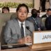 El ministro de Asuntos Exteriores de Japón, Yoshimasa Hayashi, durante la Conferencia Internacional de Tokio sobre el Desarrollo Africano (TICAD), en Túnez, el 27 de agosto de 2022. EFE