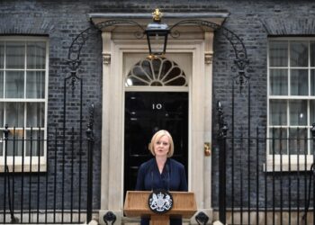 La primera ministra británica, Liz Truss, anunció este jueves su dimisión. EFE