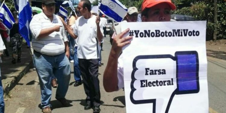 Oposición nicaragüense en Costa Rica marchará el seis de noviembre en rechazo a la «farsa electoral» de Ortega. Foto: Ilustrativa
