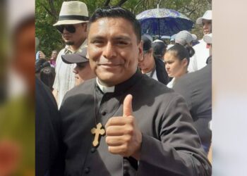 Ortega niega la entrada al país al padre Deyvis López, párroco de la iglesia San Gregario magno de Diriamba, Foto: Artículo 66 / Redes sociales