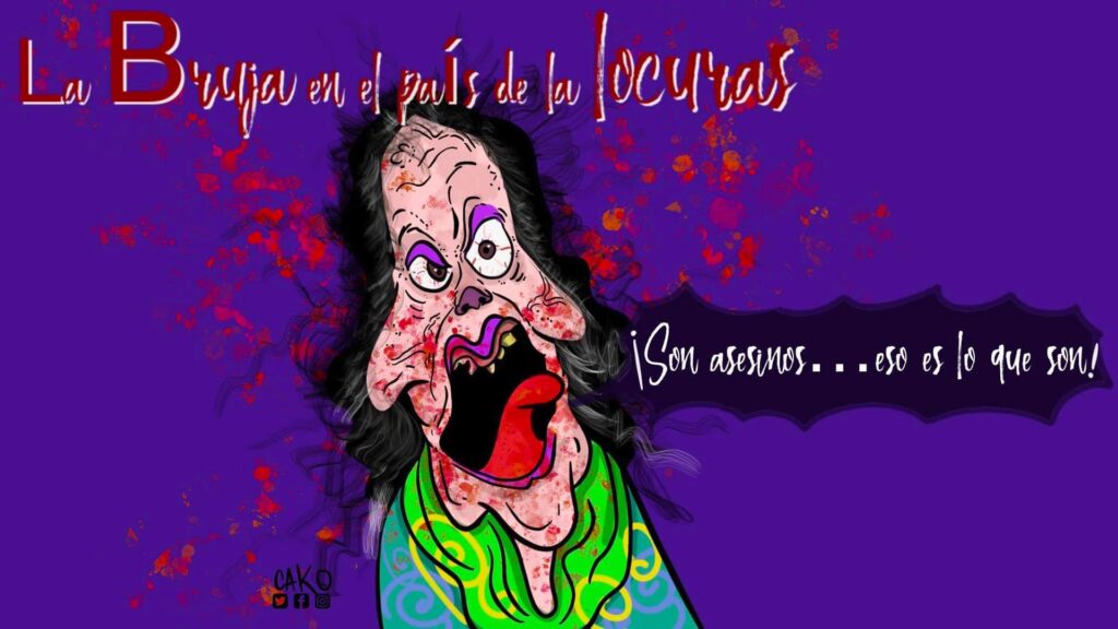 La Caricatura: La bruja en el país de «las locuras»