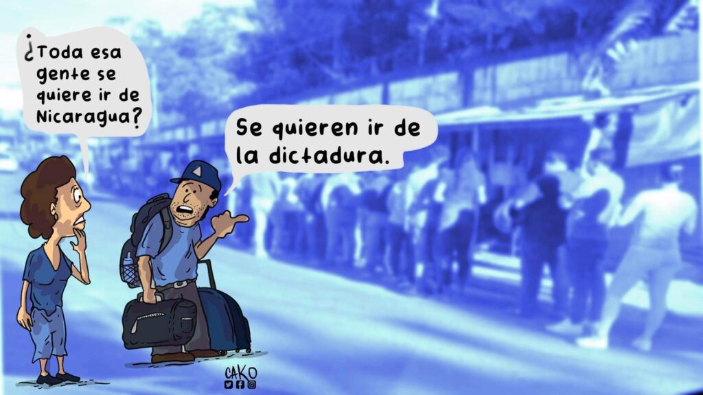 La Caricatura: Los que se quieren ir