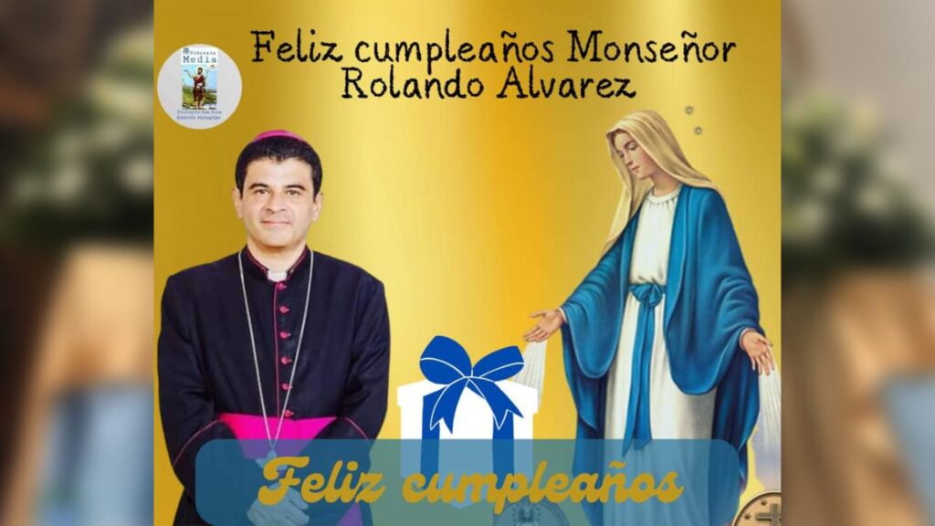 Feligresía canta «Las mañanitas» a su obispo Álvarez en la Catedral de Matagalpa