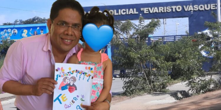Miguel Mendoza cumple 500 días sin poder ver a su hija de ocho años