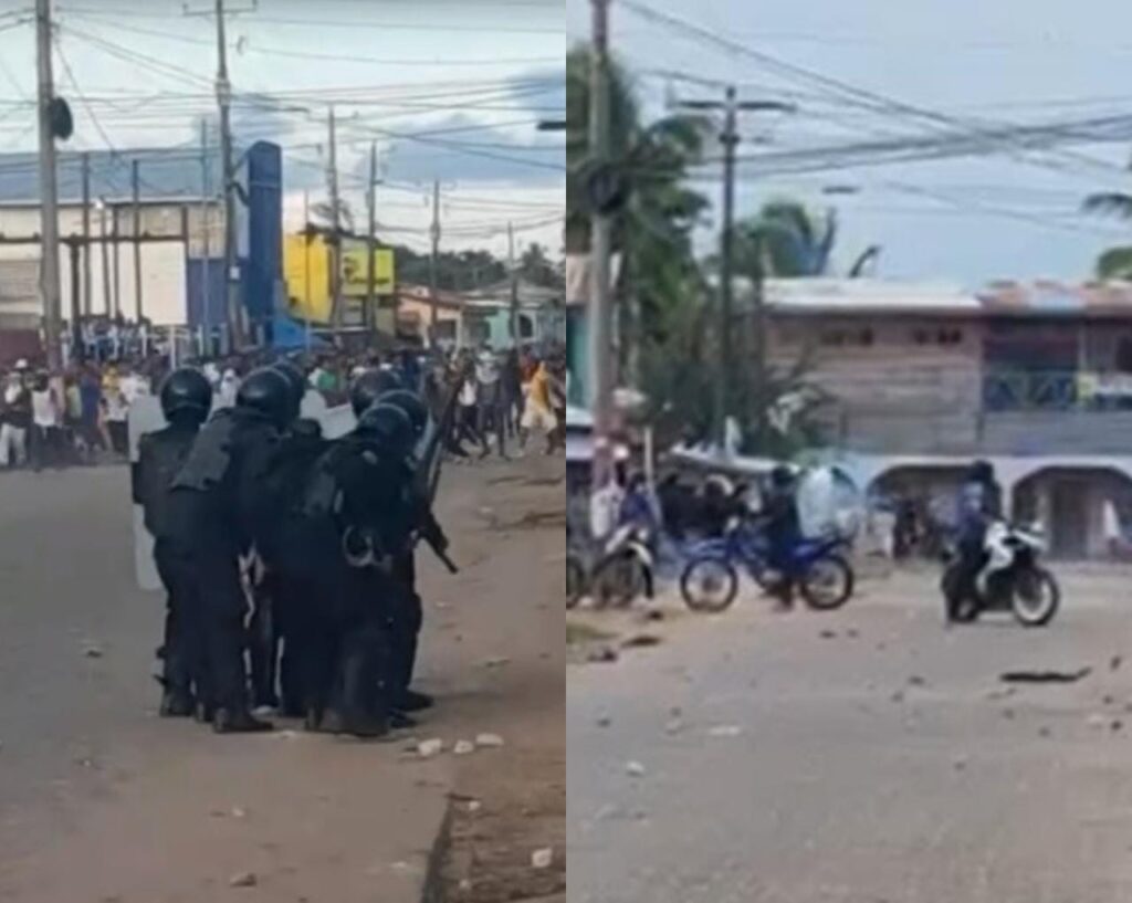 Policía orteguista desata violencia contra ciudadanos en Bilwi