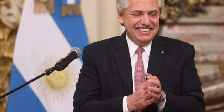 El presidente de Argentina, Alberto Fernández, en una fotografía de archivo. EFE / Artículo 66