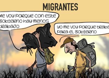 La Caricatura: Migrantes. Cako, Nicaragua