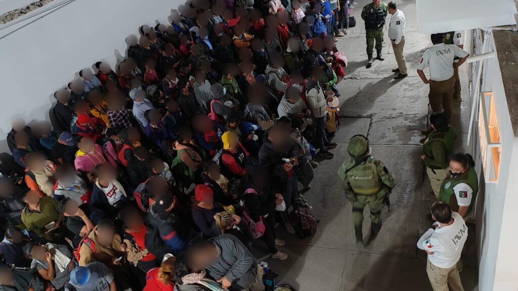 They rescue 186 Nicaraguans who were kidnapped in a city in Mexico.  Photo: Article 66 / INM