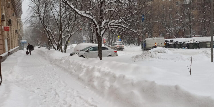Moscú, tras la mayor nevada del siglo XXI. Foto: EFE/Artículo 66