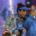 Daniel Ortega y Rosario Murillo en un acto oficial