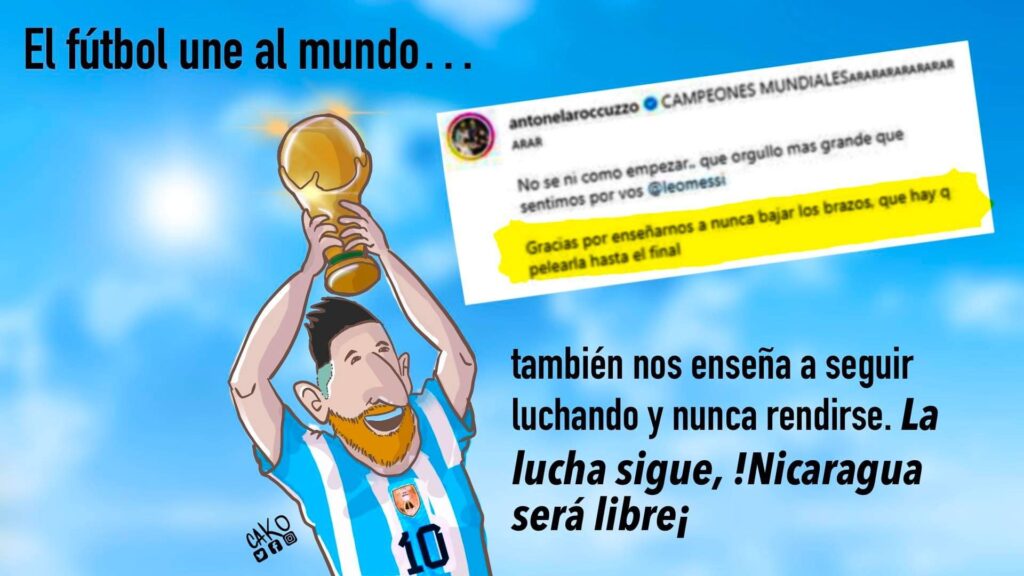 La Caricatura: Nunca rendirse ni bajar los brazos