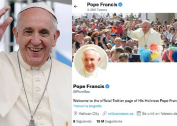 Cuenta de Twitter del papa llega a diez años con 53 millones de seguidores