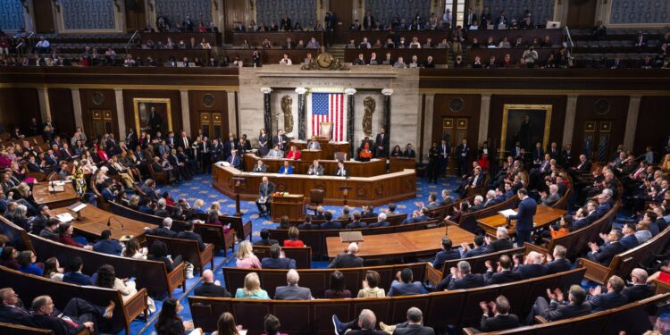 Vista de una sesión de la Cámara de Representantes de EE.UU., este 4 de enero de 2023, en Washington. EFE/Jim Lo Scalzo
