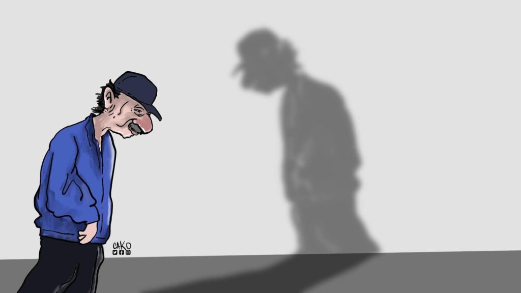 La Caricatura: Ni la sombra lo acompaña