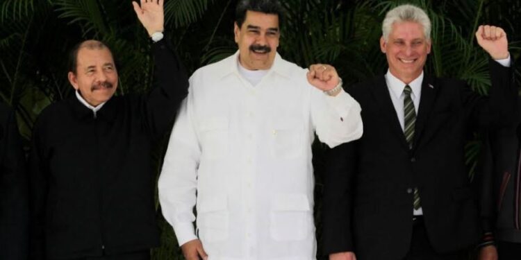 dictadores Nicaragua Venezuela Cuba