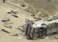 Al menos 20 muertos en el norte de Perú, tras caer autobús por precipicio