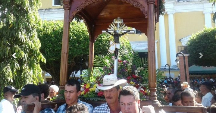 Procesión del Señor de Esquipulas en El Sauce. Foto archivo de los medios oficialistas