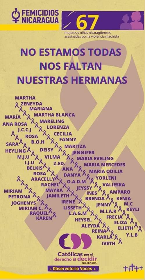 Nicaragua with more than 60 femicides in 2022. The last criminal had been recently released
