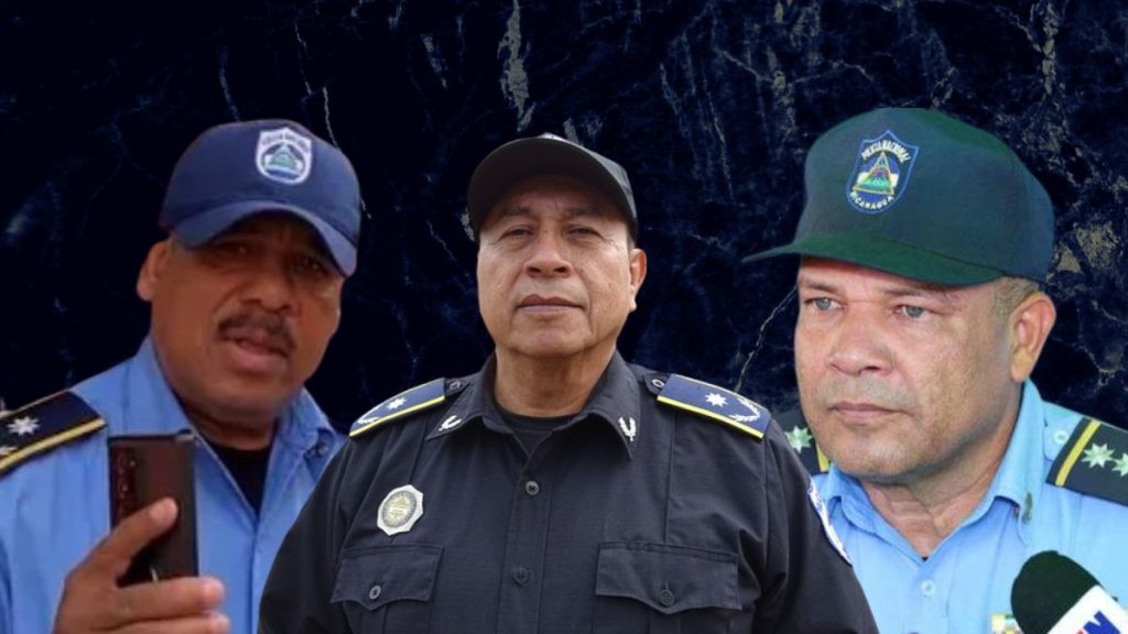 Policía de Ortega confirma reemplazo de jefes policiales. Imagen: Artículo 66.