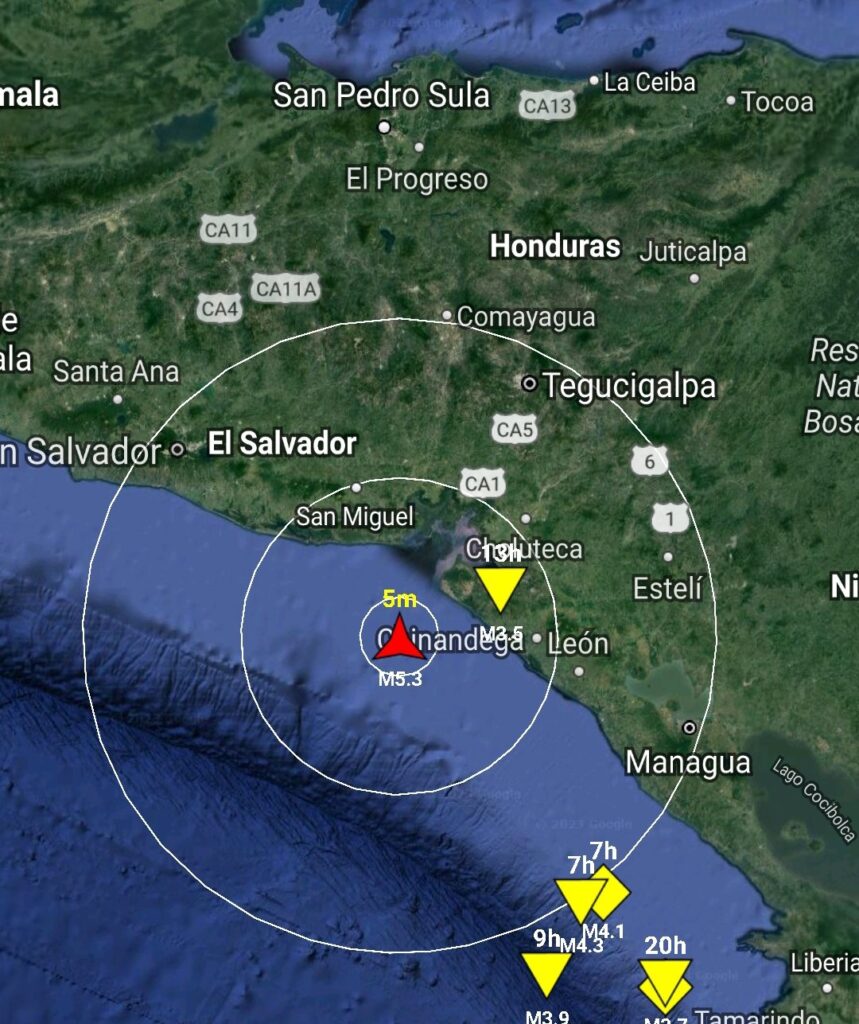 Sismo sacude El Salvador y Nicaragua sin causar víctimas