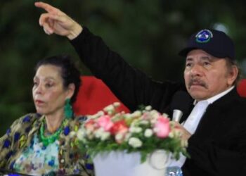 La pareja dictatorial de Nicaragua. Antes decían luchar contra una dictadura, ahora ellos forman una. Foto: Presidencia