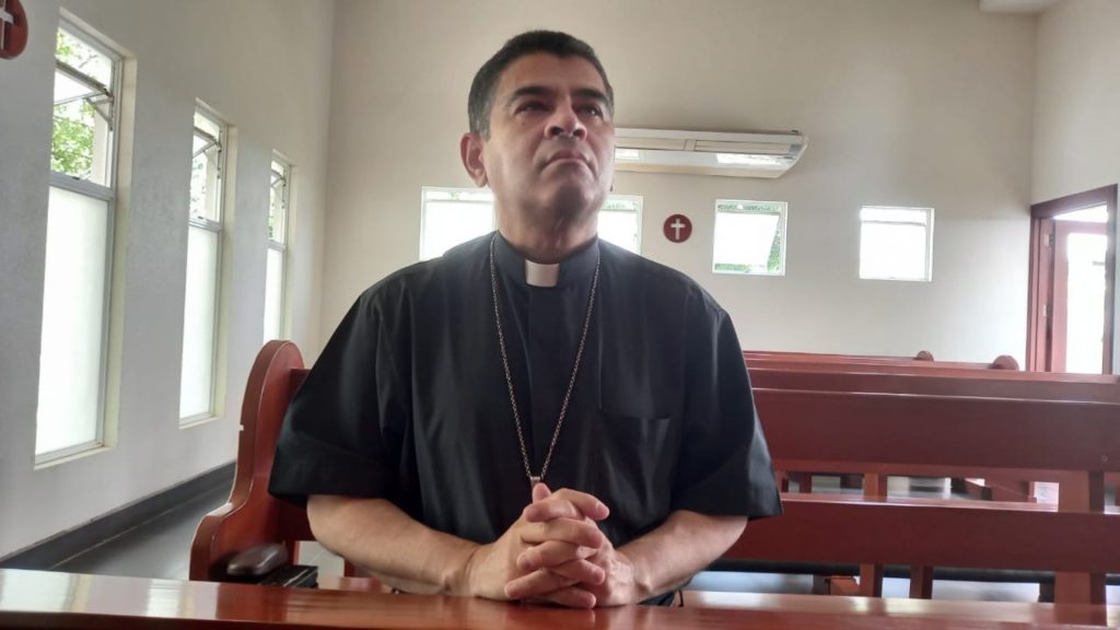 35 days ago Monsignor Álvarez was exhibited by the Ortega dictatorship.  Photo: Article 66 / Noel Miranda
