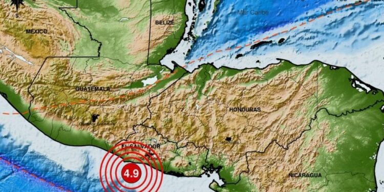 Sismo de 4,9 grados de magnitud sacude El Salvador
