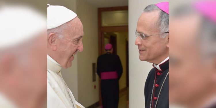 Monseñor Báez felicita al papa Francisco por su 10 años frente a la Iglesia católica