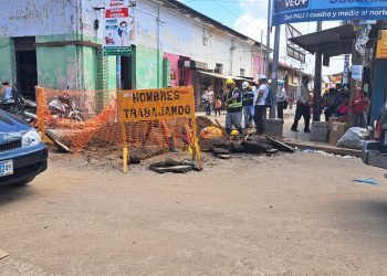 El proyecto de cambio de tuberías de agua potable en Jinotepe, es catalogado por los habitantes como el peor proyecto del año. Foto: VEL