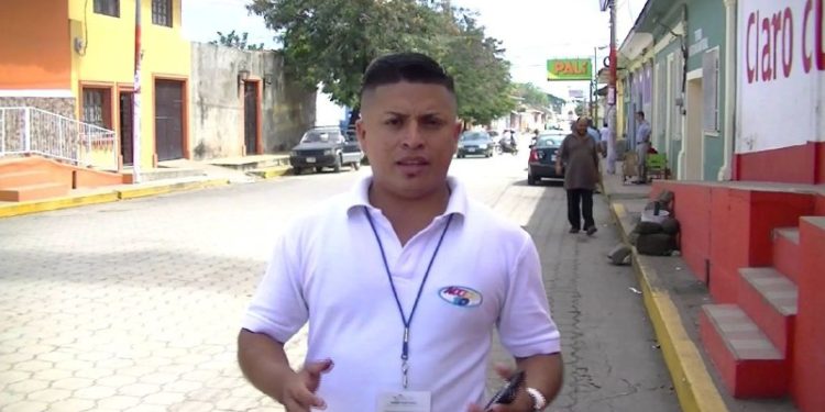 Victor Ticay, corresponsal de Canal 10 en Nandaime, permanece detenido en El Chipote. Foto: Cortesía