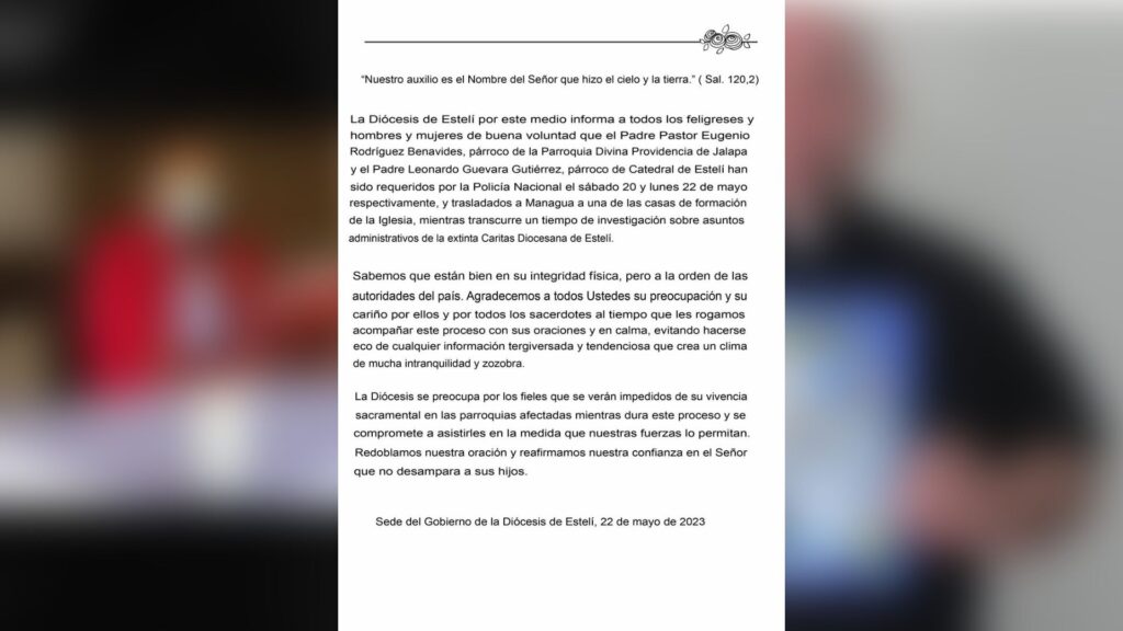 Ataques contra sacerdotes se origina tras «discurso de odio de Ortega», afirman opositores