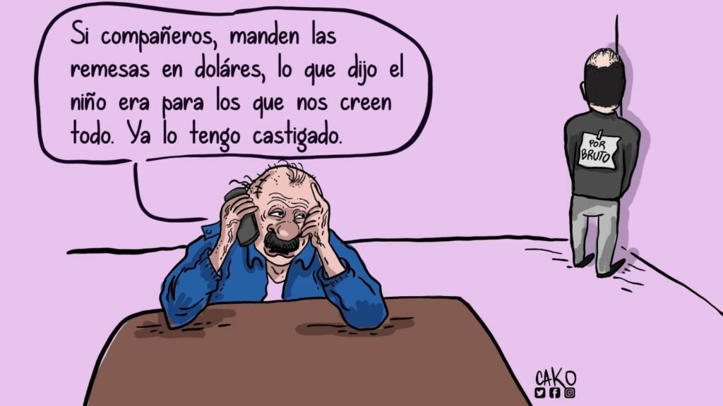 La Caricatura: Peligro con las remesas