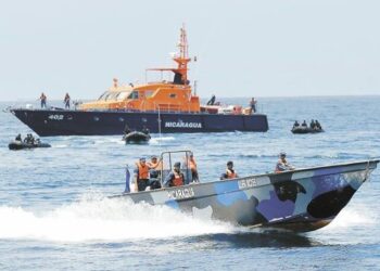 La Fuerza Naval de Nicaragua patrulla aguas del Mar Caribe, fronterizas con Colombia.
