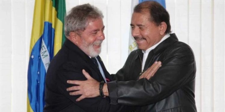 Lula da Slva y su amigo, el dictador Daniel Ortega