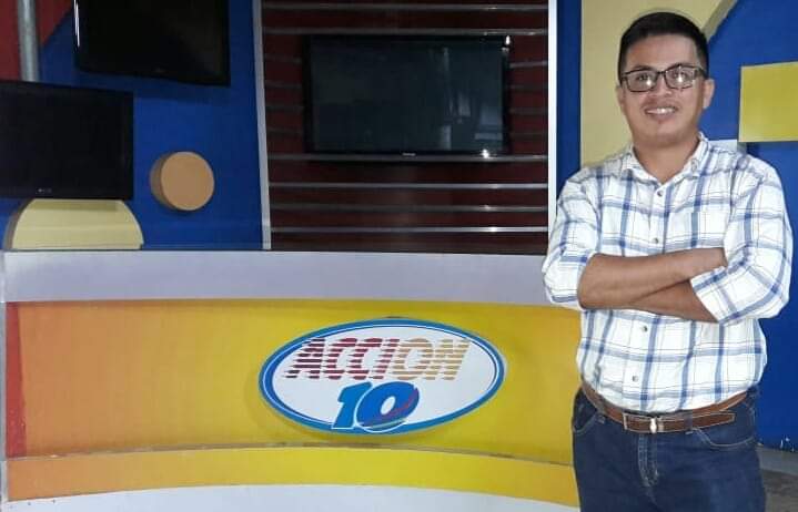 Periodista Víctor Ticay, periodista de canal 10, secuestrado por la dictadura.