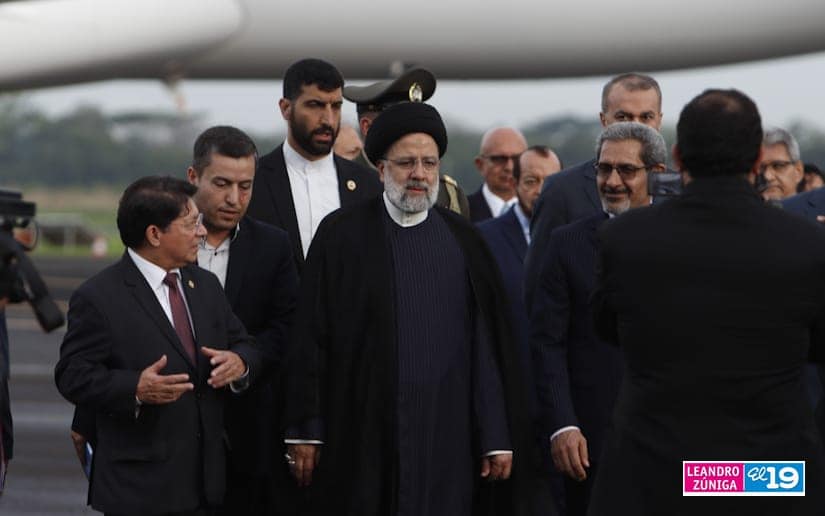 Presidente de Irán llega a Managua.