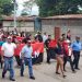 Una imagen de las primeras marchas de  partidarios del FSLN en respaldo a la alcaldesa de Santa María de Pantasma, municipio de Jinotega, algo que hoy no pasaría, dicen ellos mismos.