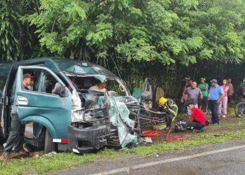 Al menos 15 personadas resultaron lesionadas en un accidente de tránsito en el km 47 de la carretera Jinotepe-San Marcos. Foto: Redes Sociales