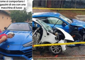 Cinco "influencers" con un Lamborghini causan la muerte de un niño en Italia