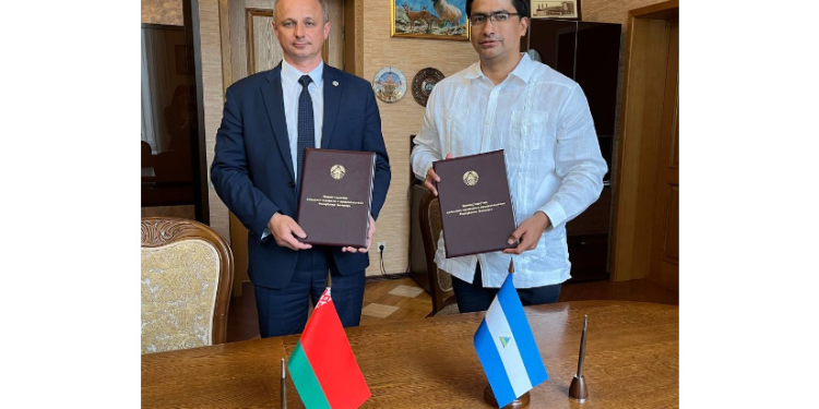 Nicaragua y Bielorrusia firman acuerdo de cooperación en materia agropecuaria.