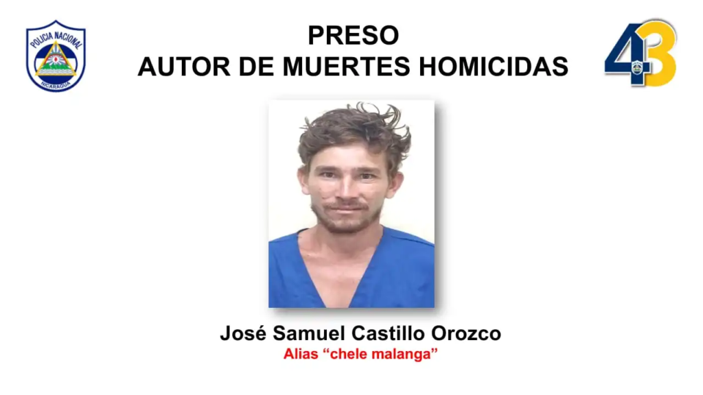 Policía captura al presunto responsable del doble femicidio en Waspam